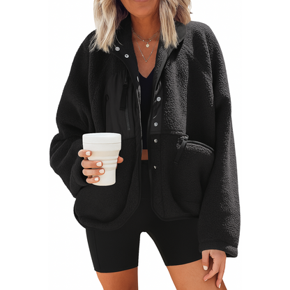 Fleece Button Down Cardigan