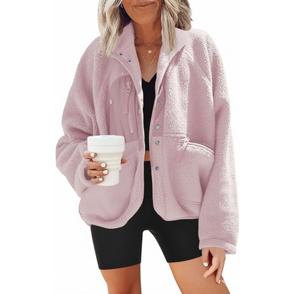 Fleece Button Down Cardigan